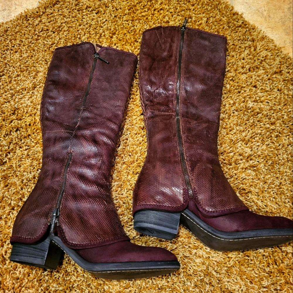 Donald J Pliner Burgundy Boots